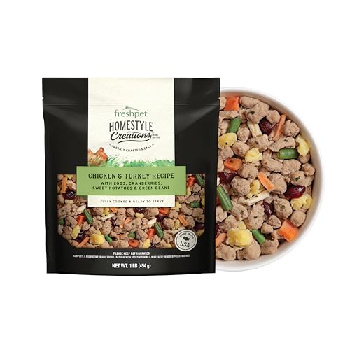 Freshpet-Dog-Food-Homestyle-Creations-Chicken-Turkey-16-Ounce Freshpet Dog Food Homestyle Creations Chicken Turkey, 16 Ounce - Image 1