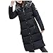Femme ÉPaissir Doublé Peluche Parka RembourréE Veste Blouson à Capuche Mode Manches Longues, Doudoune Capuche Thicken Parka Pas Cher (y-Noir, M(EU=34))