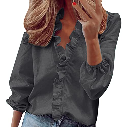 PTLLEND Top Look Bequemer Laden T-Shirt Damen Sommer Kurzarm Tunika...