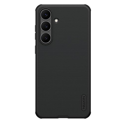 Image of Nillkin Case for Samsung Galaxy S25 FE (6.7 inch Inch) Super Frosted Shield Pro Hard Back Soft Border (PC + TPU) Shock Absorb Cover Raised Bezel Camera Protect PC Black