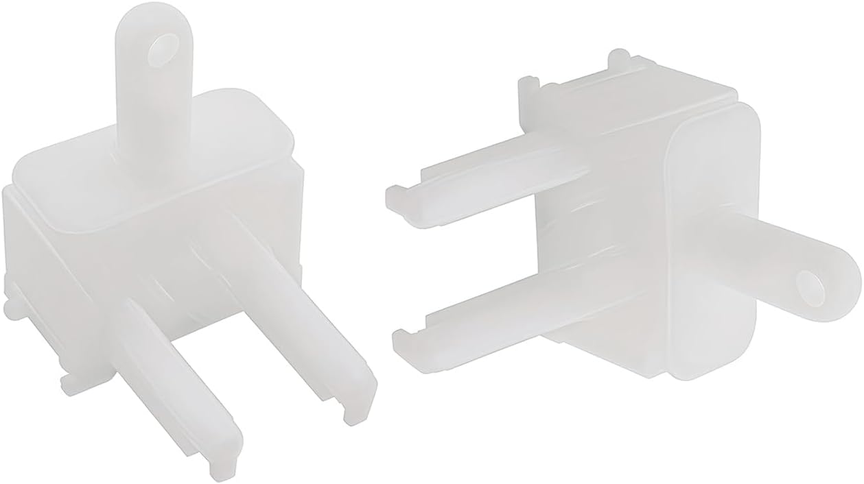 2PCS Blind Repair Dimming Control Rods Universal Blind Control Mechanism Replacement Rod Vertical Rods Plastic 1.69x1.57x1.26 inches White