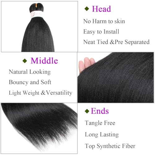 Extensions EZ Braids Kachanaa 76 cm pour nattes et box braids parfaites au quotidien
