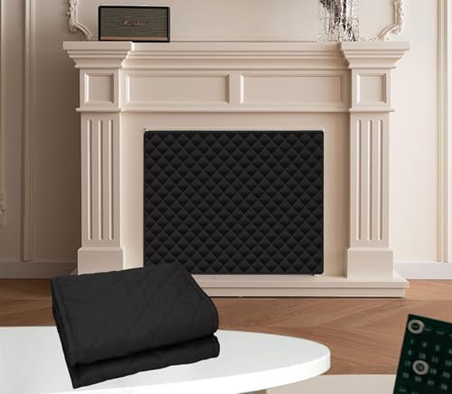 Image of Magnetic Fireplace Draft Stopper Cover, Blocks Drafts & Heat Loss