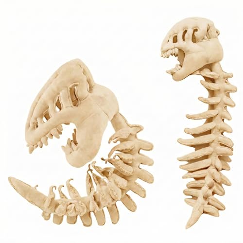 Image of Dinosaur Skeleton Plush,Realistic 3D Skeleton Design Dinosaur Skull,Halloween