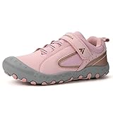 Mishansha Kinderschuhe Trekking Wanderhalbschuhe Jungen Mädchen Outdoor rutschfest Turnschuhe Walking Freizeit Sports Schuhe, Erröten Sie Pink 32 EU