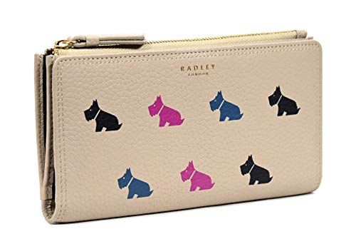 Preisvergleich Produktbild Radley Matinee Geldbörse mit Reißverschluss, Leder, Grau