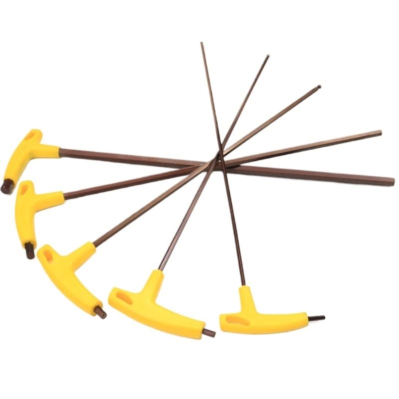 Chiavi A Brugola 400mm Lunghezza 3-10mm Chiave esagonale Chiave con impugnatura a T Chiave piatta/Testa a sfera Cacciavite a brugola Chiave esagonale Utensile manuale Brugole Kit (Color : 3pcs(4mm-6m