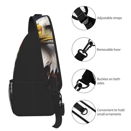 Mochila Sling Deportiva Negra para Mujer y Hombre miniatura 7