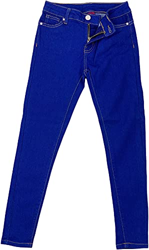 Image of ToBeInStyle Girl's Denim Easy Styling Classic Timeless Everyday Jeans Zip-Up Closure