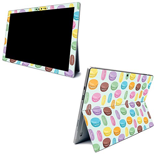 Image of MightySkins Carbon Fiber Skin for Microsoft Surface Pro 7 - Macarons | Textured Carbon Fiber Finish | Easy to Apply, Remove, and Change Styles | Made in The USA,Model Number: CF-MISURPR7-Macarons
