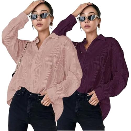 Image of Leriya Fashion Oversized Shirt for Women | Shirt for Women Stylish Western | Long Shirt for Women