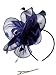 Zivyes Fascinators Hat for Women Tea Party Headband Kentucky Derby Wedding Cocktail Flower Mesh Feathers Hair Clip