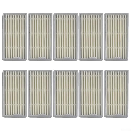 10 piezas compatibles con el robot aspirador SilverCrest 3000 A1, accesorios de filtro de polvo lavables y reciclables