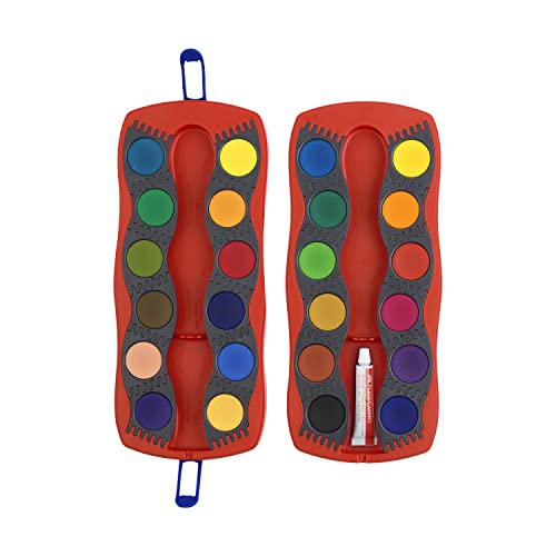 Faber-Castell Connector Watercolor Paint Set For Kids - 24 Water Paints, Watercolors Paint For Kids Ages 6-8+ #TOP1