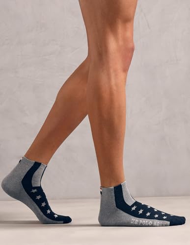 Image of U.S. POLO ASSN. Men's ES011 Stretch Ankle Length Socks - Pack Of 3