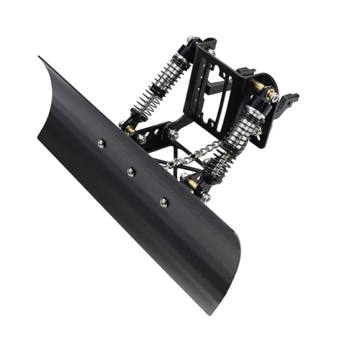 KiBcsLic Schneepflug Räumschild Schneeschild Und Schneeräumwerkzeug mit Einfacher Montage Ohne Modifikationen für TRX4M Kletterautos für Realistische Schneeräu, Schwarz