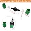 6 Sets Expandable Garden Hose Repair Kit, Dual-Channel Hose Female Male Connectors Compatible with Pocket Hose Expandable 25 50 75 100 FT for 3/4 or 5/8 Garden Hose Fitting