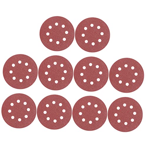 STOBAZA 50pcs 8 5 Sanding Discs Grit Circular Pads Oxide Grain Compatible with