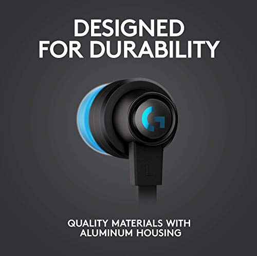 Image of Logitech G333 Gaming Earphones with Gaming-Grade Dual Drivers with USB-C Adapter & in-line Mic and Volume Control with 3.5mm aux - Black