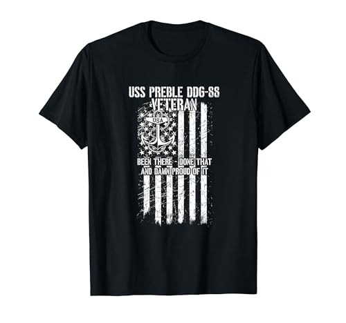 USS Preble DDG-88 Destroyer Veteran Camiseta