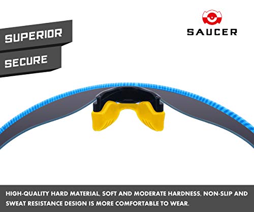 Image of SAUCER Replacement Nose Pieces Pads & Earsocks Temple Sleeve Rubber Kit for Oakley RadarLock Path | Pitch|Edge | XL Sunglass