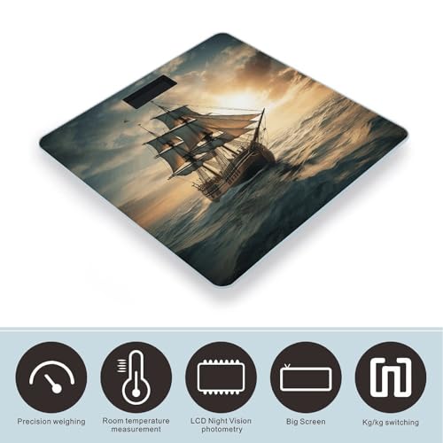 Báscula digital alta precisión para cuerpo Ship Sailing Alone miniatura 3