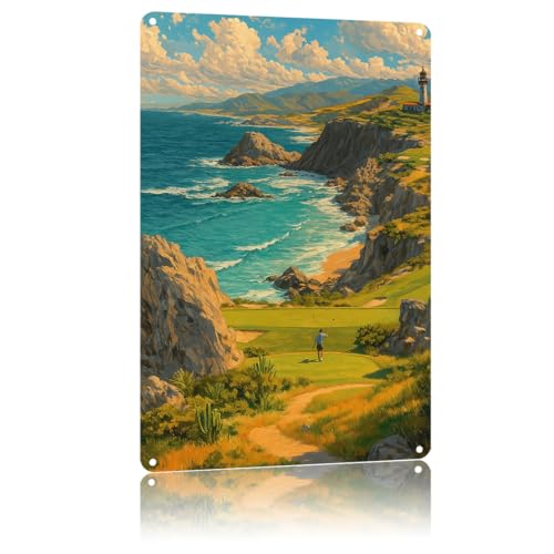 Quivira Golf Club Cabo Vintage Metal Wall Sign 8x12