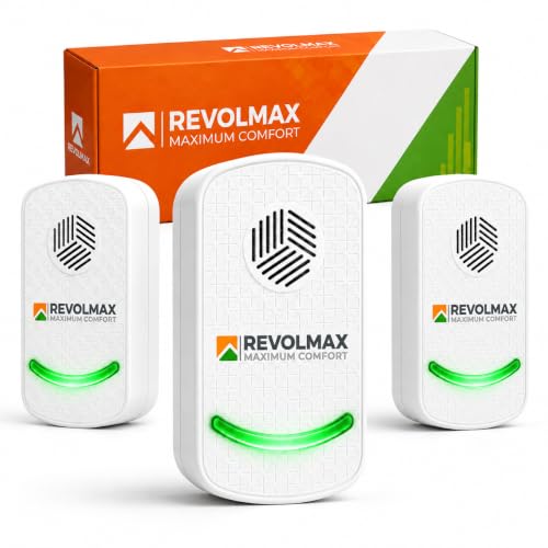 Image of Ultrasonic Pest Control Repeller Indoor - 3 Pack - Covers Up to 1,600 sq ft
