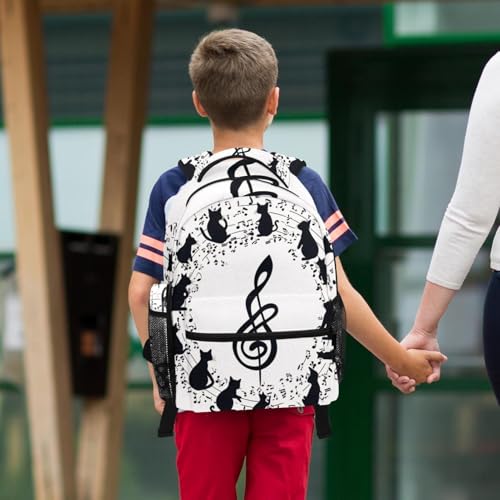 Cartable chat et musique grand format pour le collège et le lycée