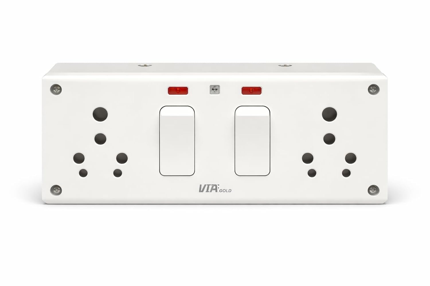PE - VIA Gold 8-in-1 Double Socket Switch Board with Indicator (16A, 240V) -ch-image-9