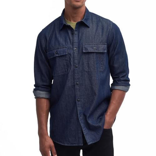 Chemise en jean bleu Dalston Barbour International denim premium
