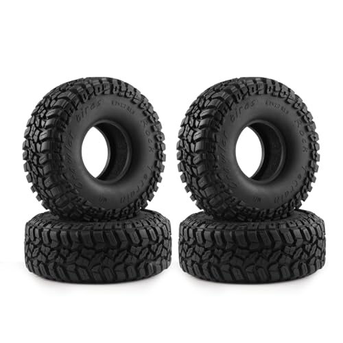 1.9" Crawler Tires With Foam For Axial Scx10 90047 Scx10 Iii Axi03007 Redcat Gen8 Trx-4 Tyre