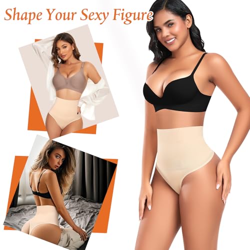 Image of Womens Thong Shapewear Mid to High Waisted Shaper Thong WN0017