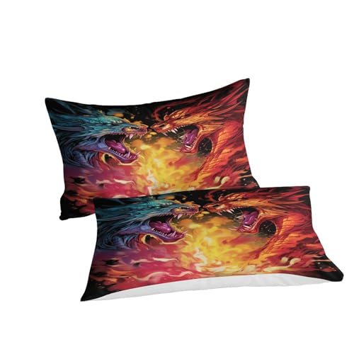 Funda nórdica de unicornio 3D edredón microfibra reversible animales legendarios cama 220x240 6