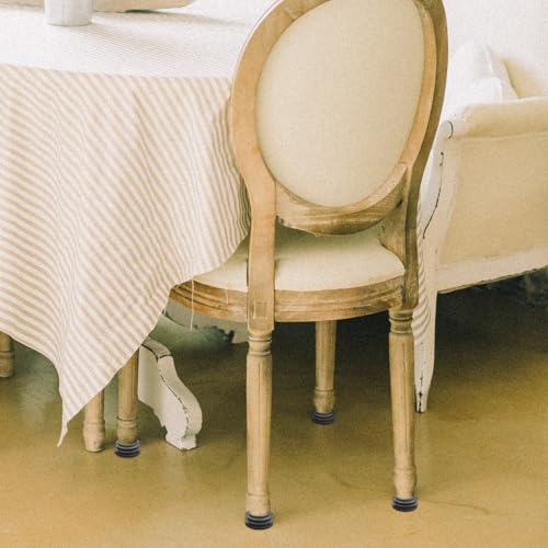 Tapones de plástico negro para patas de silla en terrazas y jardines 7