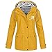 Veste de Pluie Imperméable Femme à Manches Longues Mode Pulls Capuche En Manteau Solide Comfort Tops avec Zippé Chic Décontractés Lâche Pull Veste Peluche De Couleur Unie Haut Sweat-Shirt Bringbring