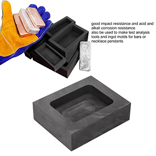 Molde de Fusão de Metal, Molde de Lingote de Grafite Quadrado, Resistência a ácidos, Economia de Ene