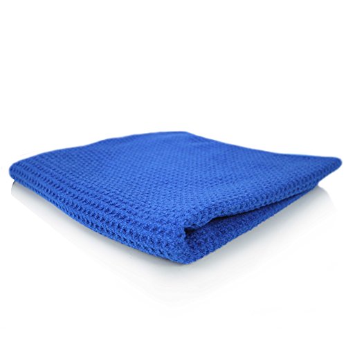 Chemical Guys, Waffle Weave Glass & Window Microfiber Towel, Blue, 24 x 16 - image 2