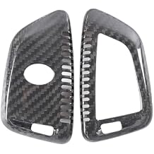 Real Carbon Fiber Key Fob Case Cover Compatible with Toyota Supra GR A90 A91 MK5 2019-2026, Smart Remote Key Case Cover Keychain Trim Accessories 1PC Black