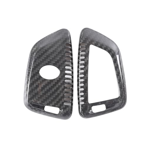Real Carbon Fiber Key Fob Case Cover Compatible with Toyota Supra GR A90 A91 MK5 2019-2025, Smart Remote Key Case Cover Keychain Trim Accessories, 1PCS (Black)
