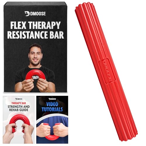 DMoose-Flex-Resistance-Bar-for-Physical-Therapy-Non-Slip-Odorless-TPE-Material-Exercise-Bar-for-Tendonitis-Tennis-Golfers-Elbow-Rehabilitation-Wrist-Strengthener-for-Forearms-Grip-Strength