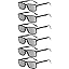 6 Pairs Grey Lens