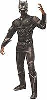 Rubie's Men's Captain America: Civil War Deluxe Muscle Chest Black Panther Costume