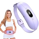 Portable Heating Pad for Period Cramps: New Cordless Menstrual Heating Pad with 3 Heat Levels and 3 Massage Modes, 3s Fast Heating Gift for Women and Girl Purple