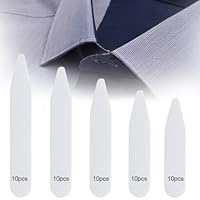 OQKAHIV 50er Set Kragenstäbchen für Herrenhemden in 5 Größen - Kragenverstärker aus Stäbchen, Hemdkragen StäBchen, Hemd KragenstäBchen, für einen perfekten Sitz des Hemdkragens, Vater oder Ehemann