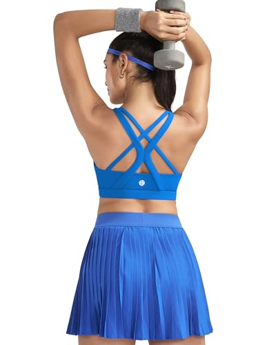 Image of RUNNING GIRL Sports Bras for Women,Seamless Strappy Sports Bra High Support Crisscross Back with Removable Pads