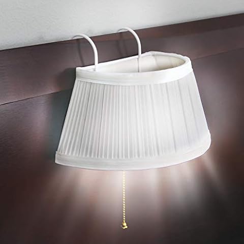 Bandwagon Designer Headboard Lamp Adjustable, Full, Cream Cover
