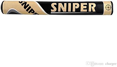 Sniper 1.2" Ultralight Black Golf Putter Grip Gold