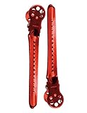 YS Park RED Hair Sectioning L-Clips for Hair Stylists 2 Pack 100% Genuine