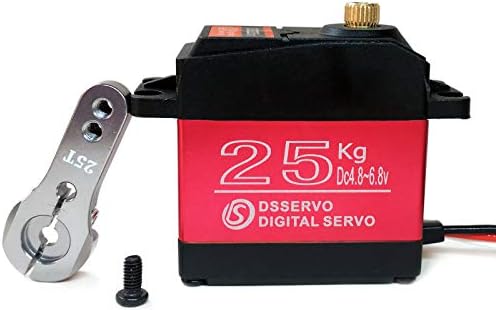 ANNIMOS 25KG Digital Servo Full Metal Gear High Torque Waterproof for RC Car Crawler Robot Control Angle 270°